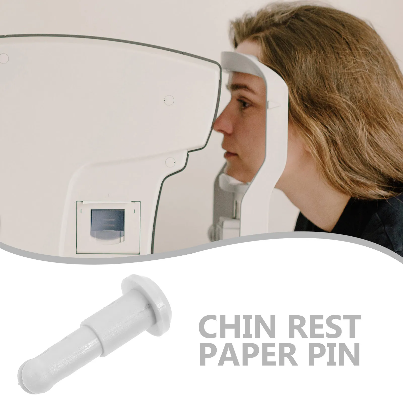 1Pair Chin Rest Paper Quality Smooth Edge Plastic Optometry Accessories for Optical Shop Hospital School Slit Lamp Use