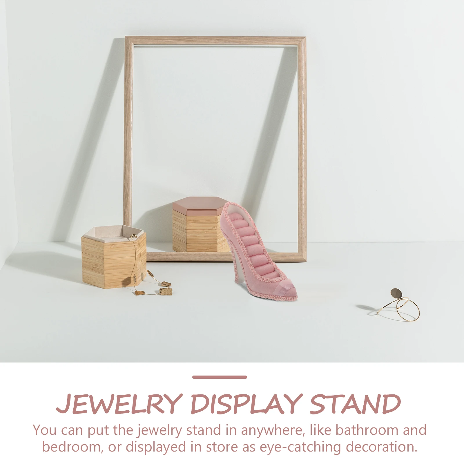 

Jewelry Display Stand Ring Holder Earring Rack Organizer Wrought Iron Storage Home Store Packaging Exhibition Tools