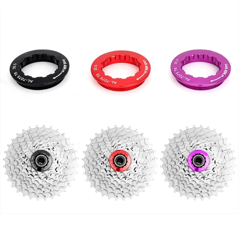 

Road Bike Cassette Flywheel Cover Flywheel Lock Caps 11T Cassette Flywheel Lock Cover Fixing Rings Fastening Caps