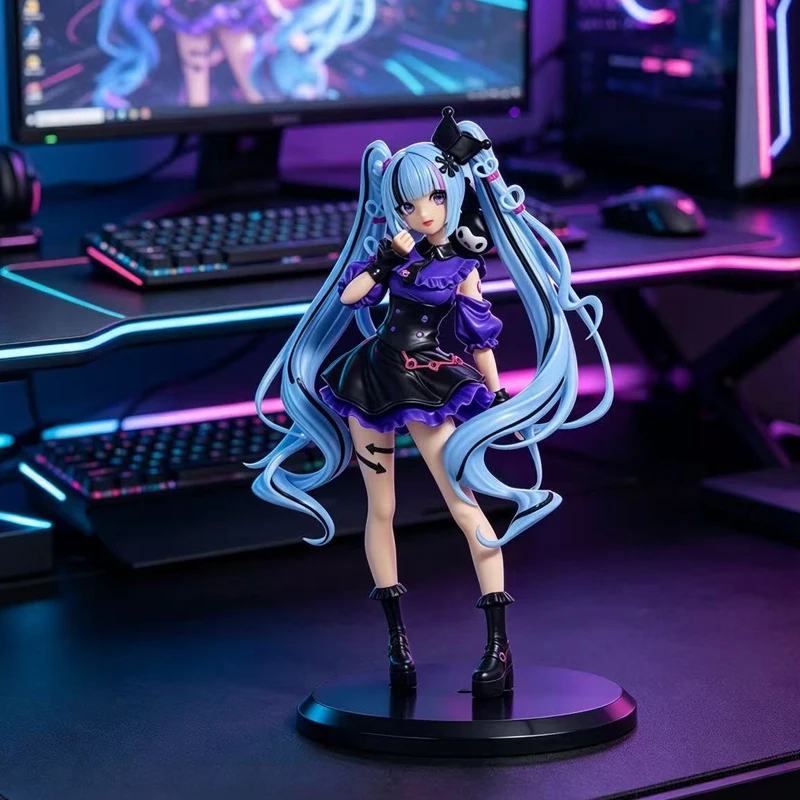 Auf Lager: Hatsune Miku Handgefertigtes Melody Co-Branded Dream PVC-Modell als Desktop-Dekoration und Animationsspielzeug
