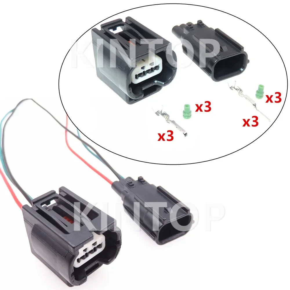 

1 Set 3 Pins 7282-2147-30 Auto Radar Sensor Sockets AC Assembly For Honda Infiniti Car Reversing Light Connector 7283-2147-30