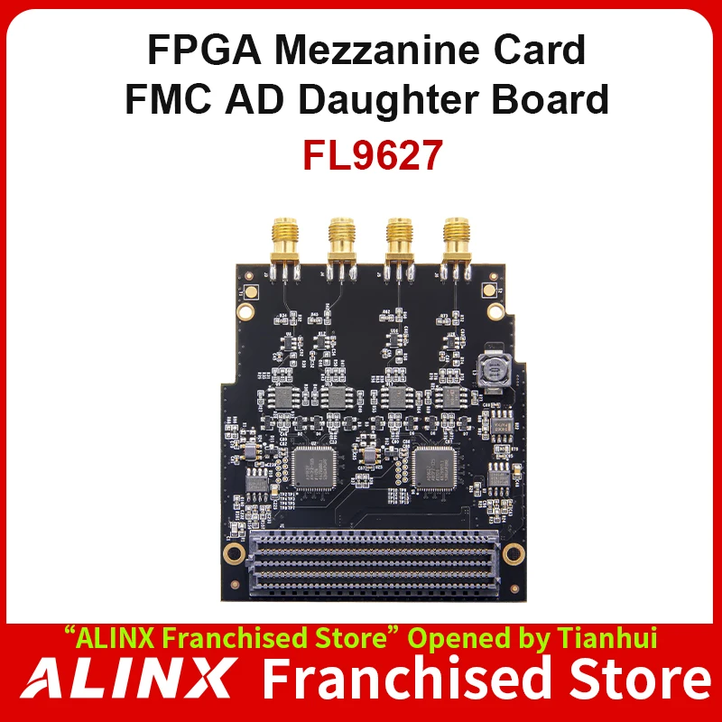 

ALINX FL9627: FMC LPC до 12-битной 4-канальной адаптерной платы 125M LVDS AD, Дочерняя плата для FPGA