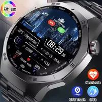 2025 nuevo para Android ios reloj inteligente hombres HD AMOLED pantalla GPS trayectoria de movimiento ritmo cardíaco llamadas Bluetooth SmartWatch impermeable