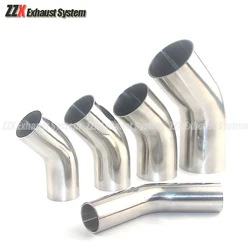 19/25/32/38/45/51/57/63/76mm OD Butt Welding 45 Degree Elbow SUS 304 Stainless Steel Sanitary Pipe Fitting Homebrew