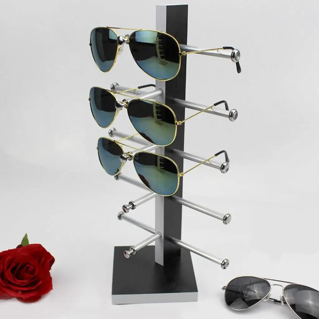 منظم تخزين النظارات من الخشب الحبوب، رف عرض النظارات الشمسية، حامل النظارات للملحقات #1