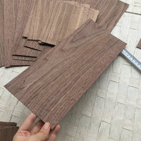 0.5/1/2MM Super Thin DIY Material Timber Log Rare Wood Block African Black Walnut Lumber for Music Instruments Craft Hobby Tool