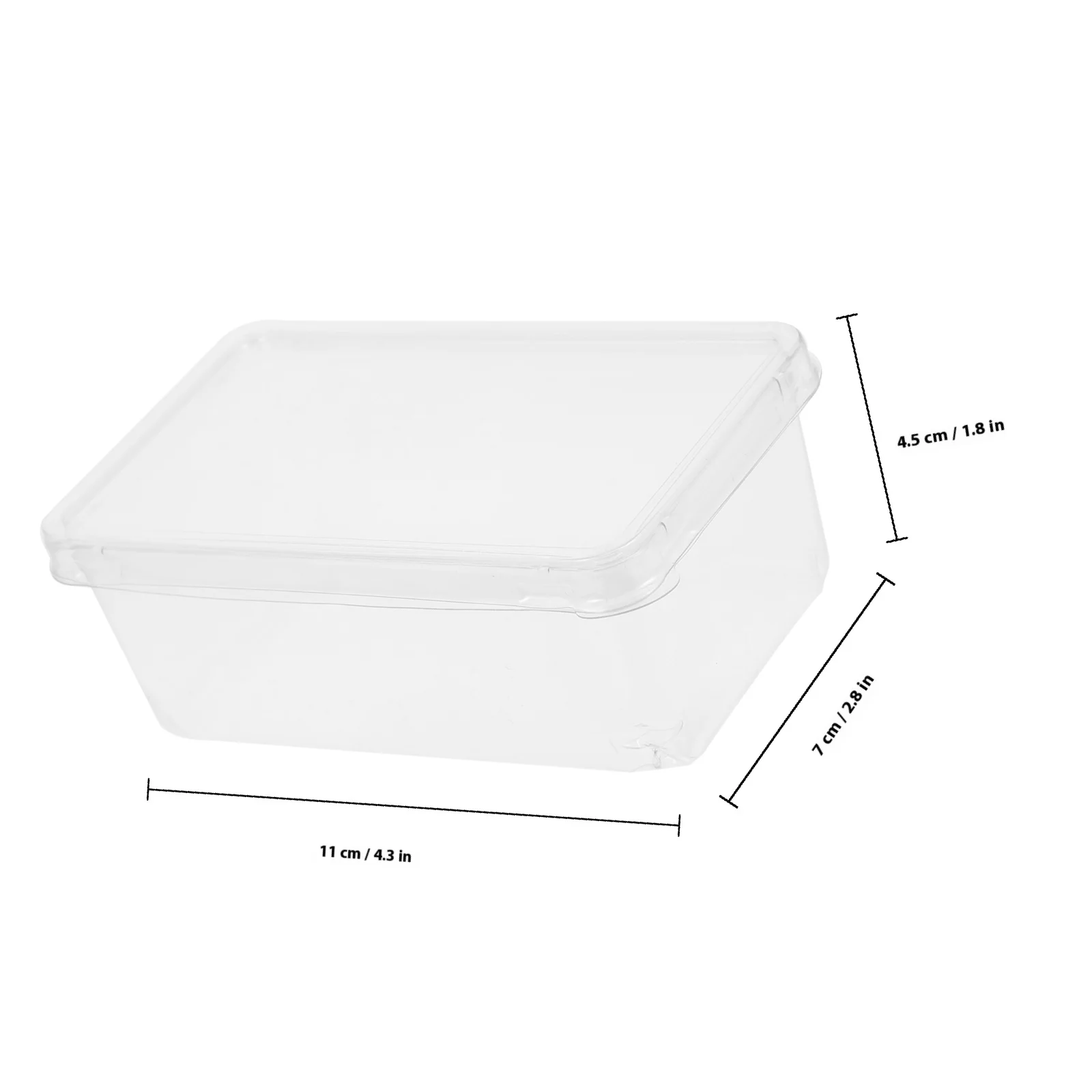 Scatole per tiramisù da 20 pezzi Custodie per torte Contenitori trasparenti per cupcake Coperchi Mousse Scatole trasparenti per bomboniere per alimenti