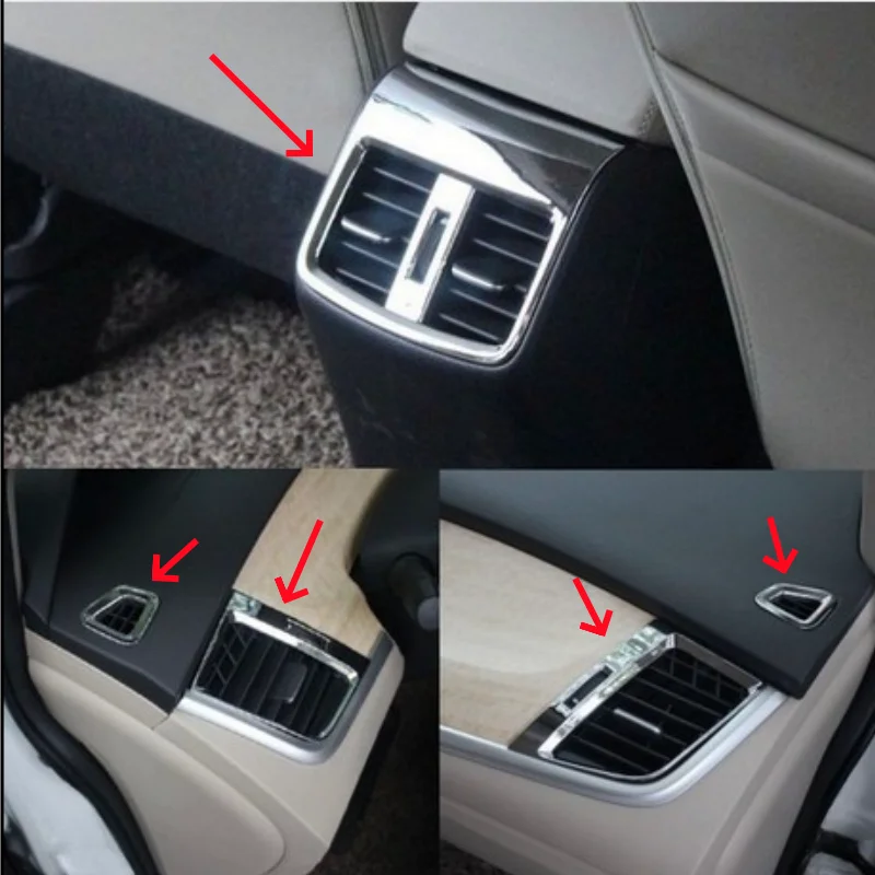 5-piece set of car interior central air conditioner air outlet cover For Honda Jade rear air outlet panel decorative 2013-2020