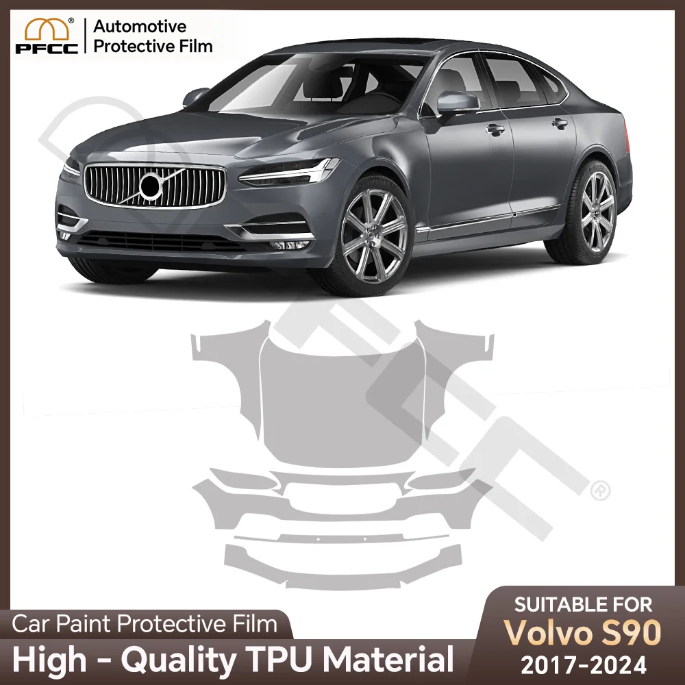 

TPU Scratch Resistant Car Paint Protection Film 8.5mil PPF Decal Kit for Volvo S90 2017 2018 2019 2020 2021 2022 2023 2024