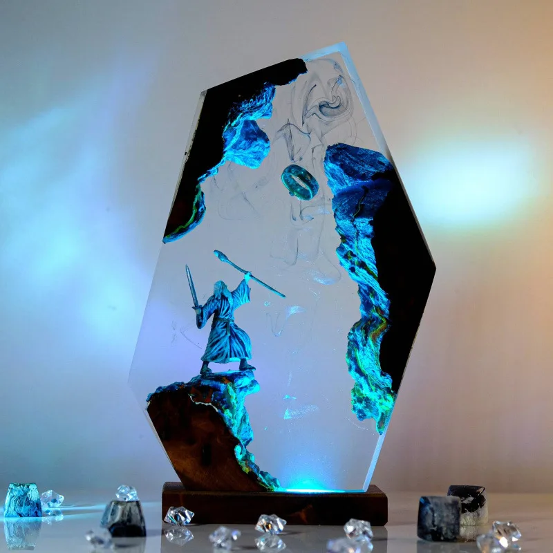 Home Decor Items Magical Mini Night Light Creative Resin Figurines Light Up Ornaments Desk Lamp Decor Design Style for Home