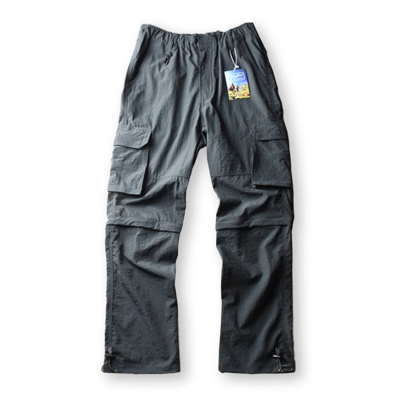 سراويل تسلق ناعمة للاستخدام الخارجي للرجال من Qui Dry Thin Workwear بناطيل كاجوال عصرية حضرية Sle صيفية خمسة أرباع L... #5