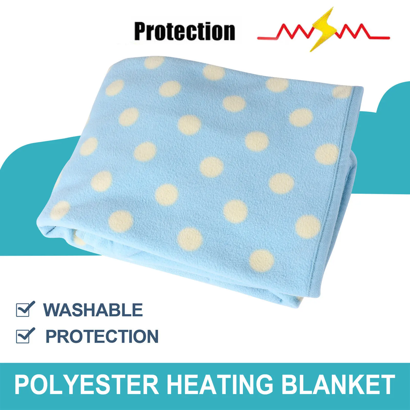 

Winter Heating Blanket Electric Heated Throw Fast Heating Low Power Emitting Portable USB Easy Control Home Blanket