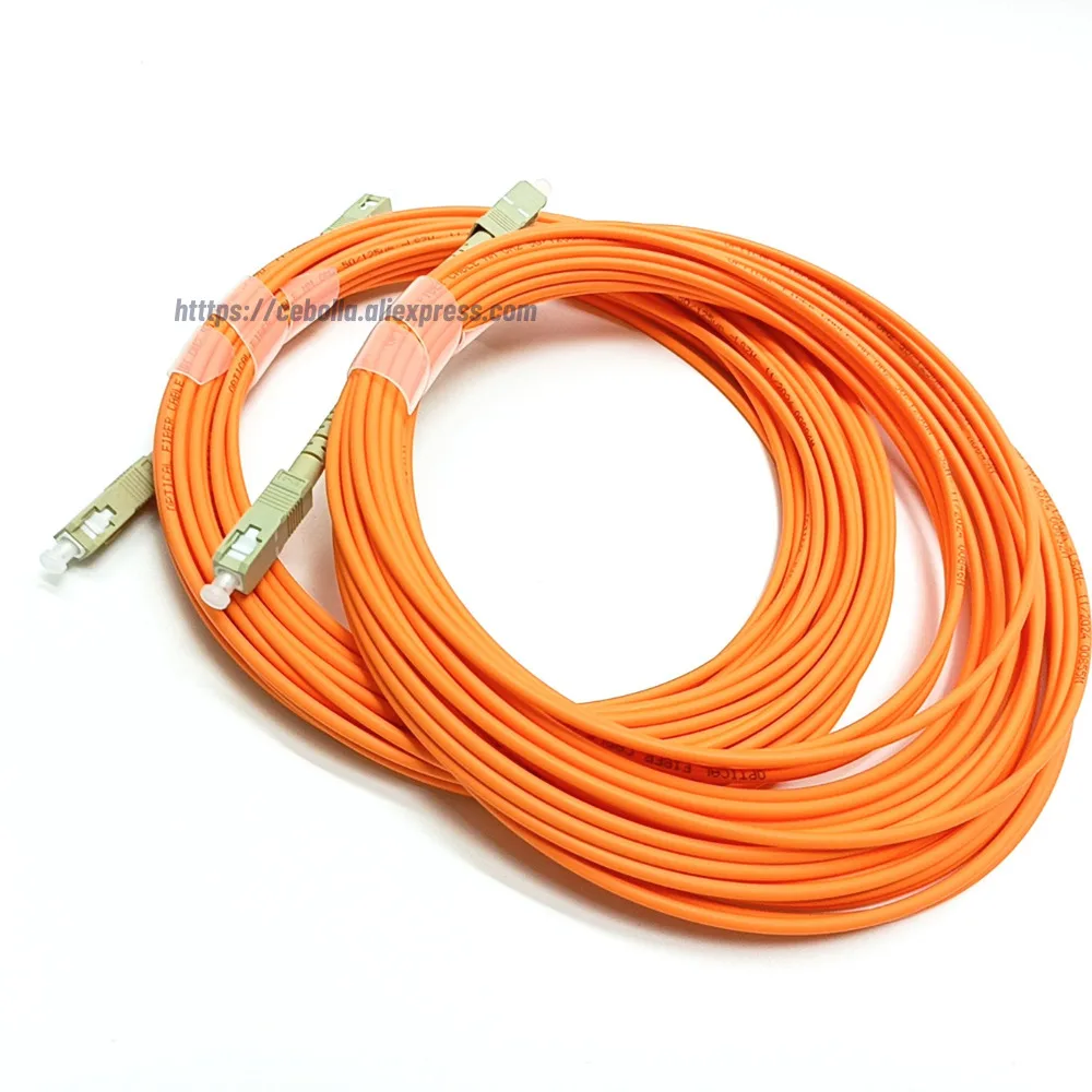 10 قطعة/الوحدة LC-LC UPC OM3 كابل الألياف البصرية |   سلك تصحيح الألياف المزدوج متعدد الأوضاع 10G 1/2/3/5/10 م