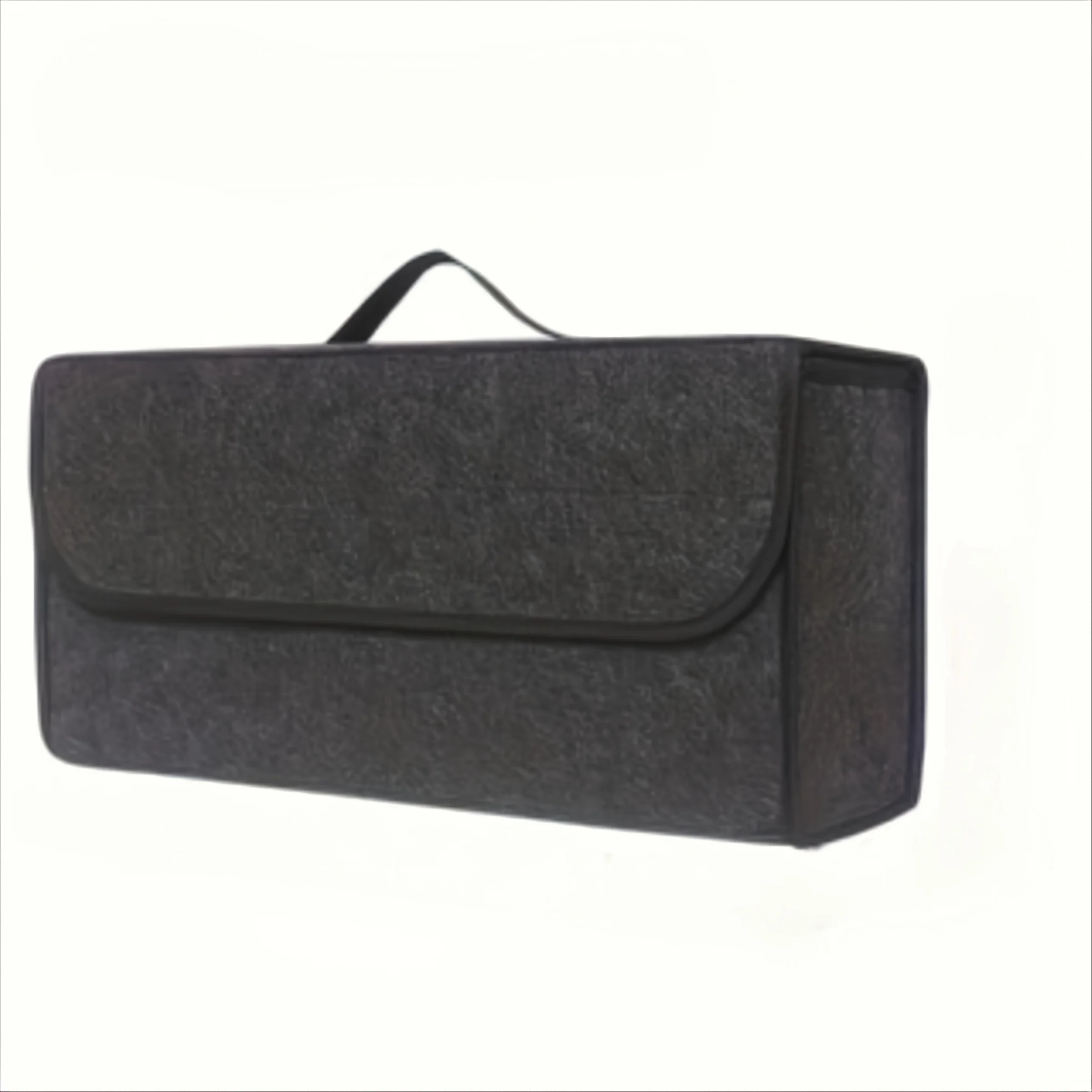 1-Pack Car Trunk Organizer: Foldable, multi-compartment with ergonomic handle, for SUVs/sedans/trucks, durable fabric