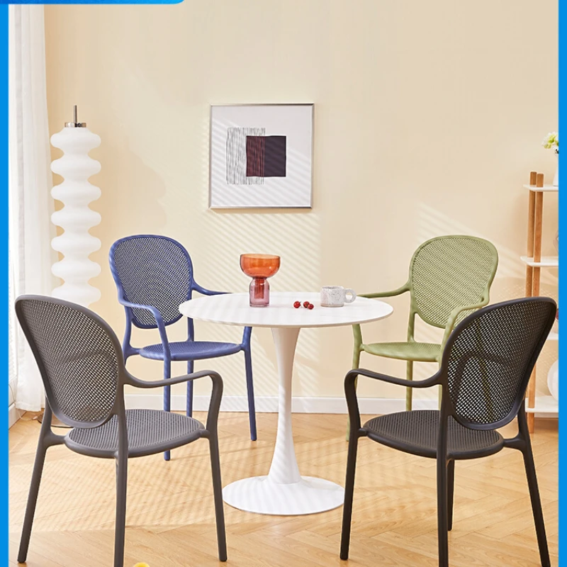 

Household backrest with armrests, foldable and thick dining tables, chairs, outdoor balcony, leisure chairs