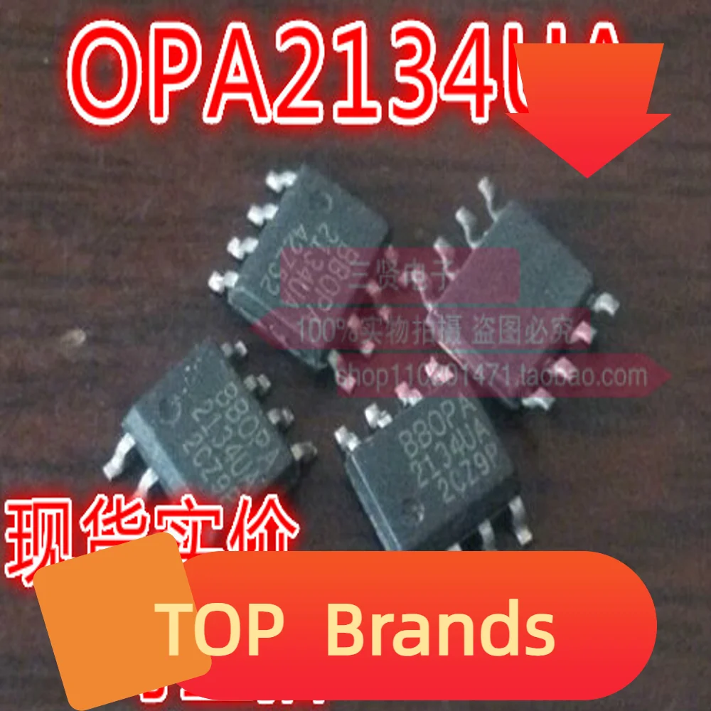 شرائح SOP-8 IC الأصلية ، جديدة ، OPA2134UA ، 10 قطعة