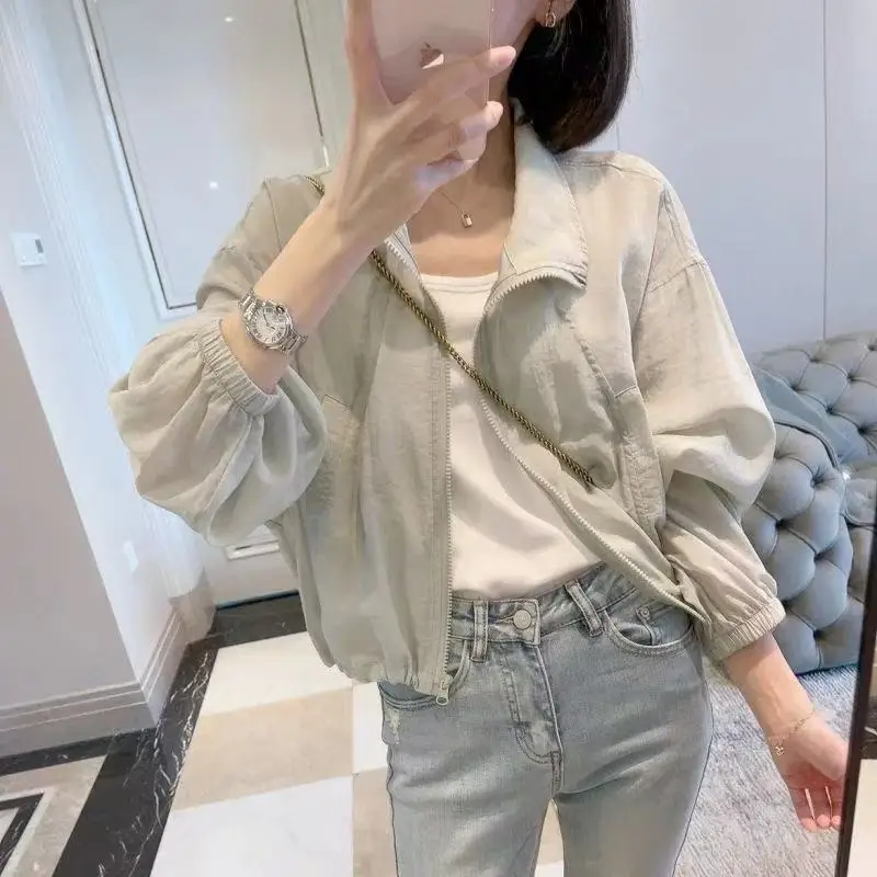 Sunscreen Women 2026 Summer New Lazy French Casual Fashion Light Breathable Sunscreen Short Coat Women