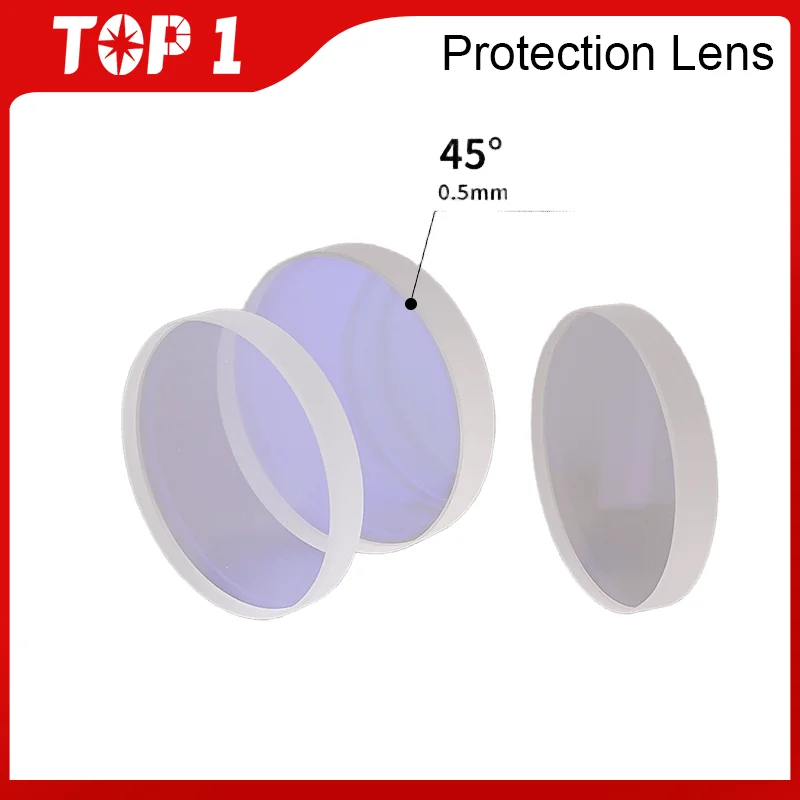 TOP1 5PCS/pack Glass Laser Protection Lens/Protective Windows Dia28/30/32/34For Fiber Laser Cutting Machine