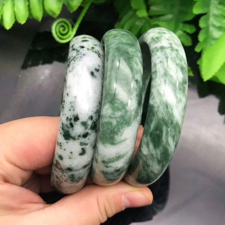 

Natural floating green jade bracelet woman jewelry elegant jade bracelet bangle bangles for women young models