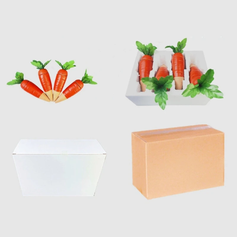 4pcs Easter Carrot Garden Automatic Self Watering Plant Waterer Indoor Household Terracotta Water Seepage Devices Dropshipping