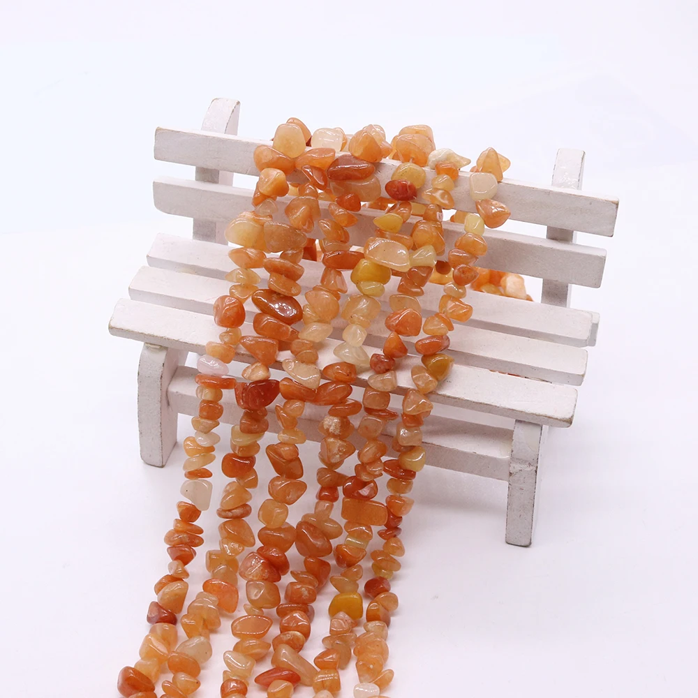 

Natural Red Aventurine Irregular Beads 6-10mm Natural Stone Chip Gravel Loose Bead Handmade Necklace Jewelry Accessory 1 Strand