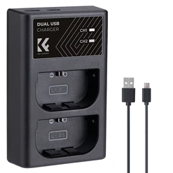 K&F Concept LP-E6 LP E6 Battery Charger 2 Channel 3 Channel for Canon Camera Canon 5D 5DII 6D 7D 80D 6DsR