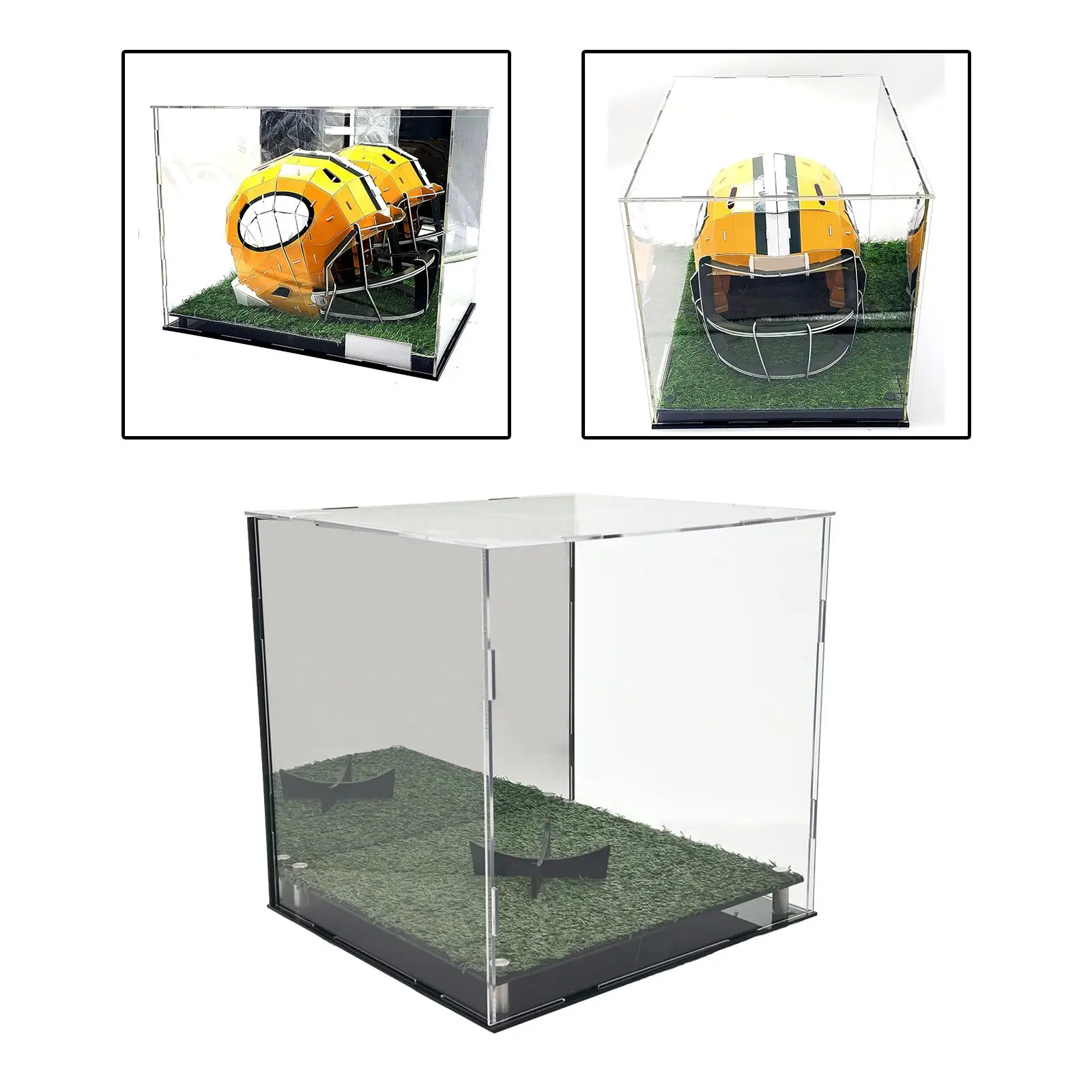 

Football Helmet Display Case Transparent Showcase for Souvenirs Collectibles