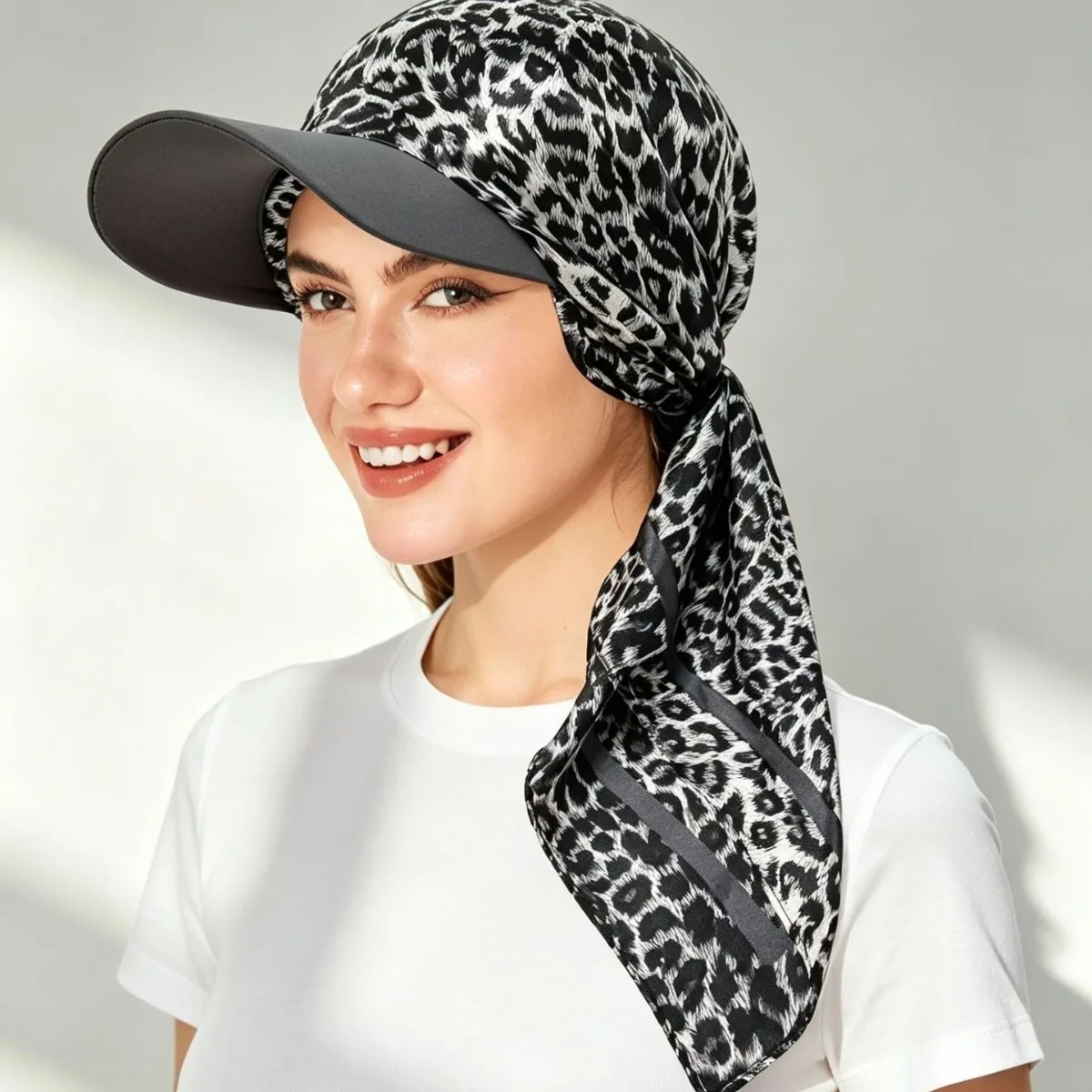 New Floral Print Women Hijabs Scarf Hat Soft Satin Kerchief Hairband Neckerchief Head Hijab Lady Headband Headwear 1