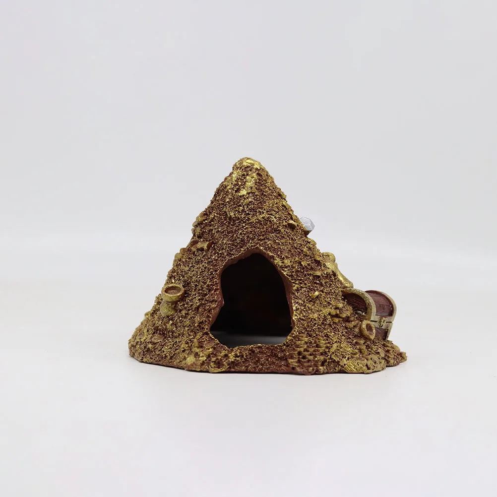 

Simulation Jewel Tower Resin Fish Tank Ornament Aquarium Decor Decorative Tank Adornment Small Lightweight Safe for Fish and