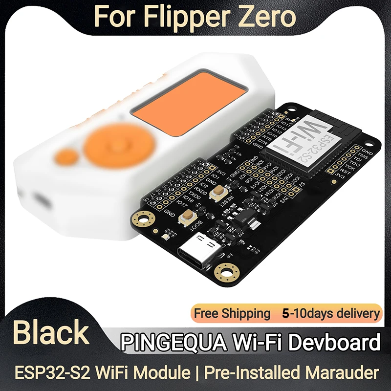

Плата разработчика Flipper Zero ESP32-S2 Wi-Fi – предустановленная прошивкой Marauder, с функциями мониторинга пакетов, анализа безопасности и инструментами для пентестирования