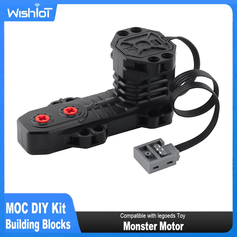 Bloques de construcción de Motor Monster MOC, piezas de función de potencia de alta tecnología, maquinaria tecnológica Compatible con Legoeds DIY, coche y camión