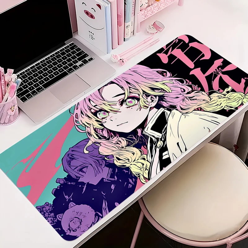 

Коврик для мыши игровой коврик для мыши настольный противоскользящий защитный коврик D-demon Slayer Kanroji Mitsuri коврик для клавиатуры Mausepad противоскользящий коврик