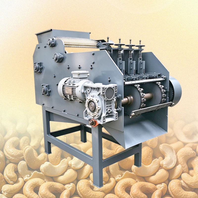 Heavy Duty Cashew Nut Shelling Machine Chain Drive Motor Industrial Nut Peeler High Efficiency Processing Equipment Customized