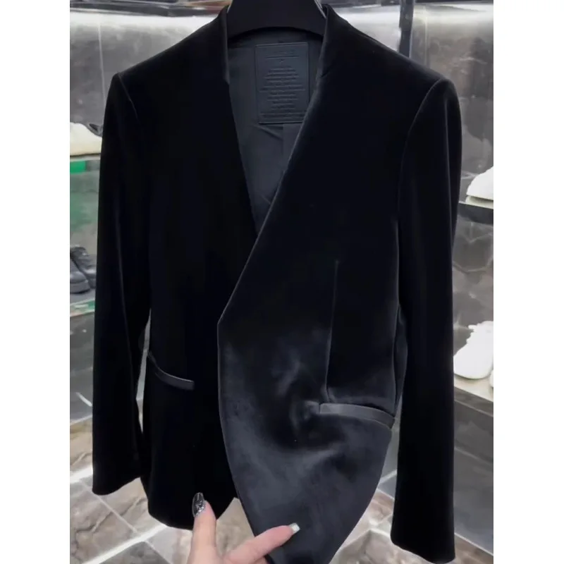 

Men's High-end Business Velvet Suit - Autumn High-end Fashionable and Stylish Casual Suit Jacket - Handsome