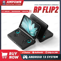 Retroid Pocket Flip2 Handheld Game Console AMOLED Screen Video Output Snapdragon Processor Active Cooling Android System Flip 2