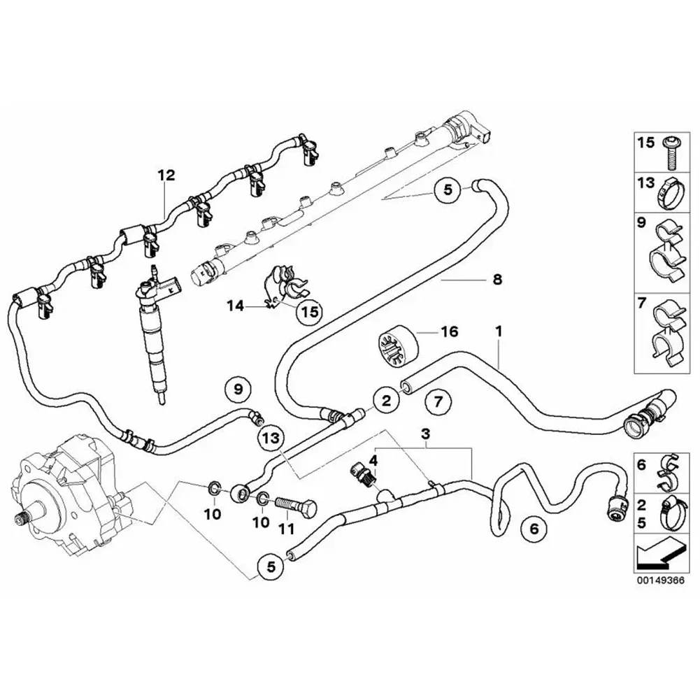 Reliable Fuel Return Line Hose Pipe for BMW M57 Series Enhance Fuel Efficiency and Performance Easy and Quick Installation