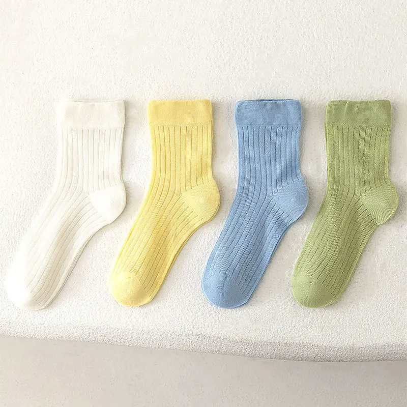 

4 пары детских сетчатых носков ярких цветов, сетчатые дышащие детские носки среднего размера, летняя детская обувь для детей от 1 до 8 лет, повседневные детские чулки