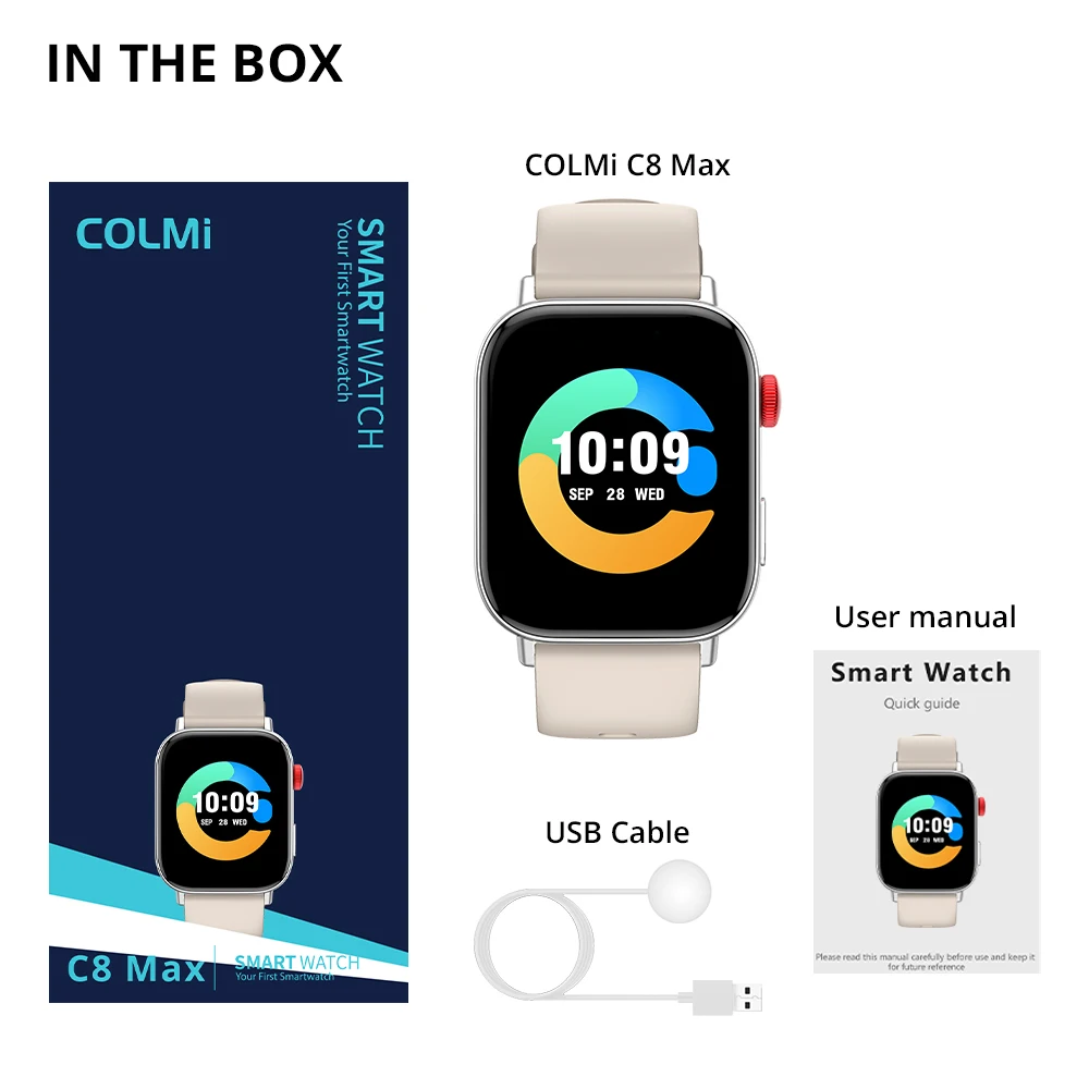 Nuovo COLMI C8 Max Chiamate vocali Smart Watch 1.93 \