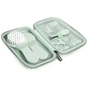 The skincare kit completes the portable toiletry kit, including a manicure set, brush, comb, finger scissors