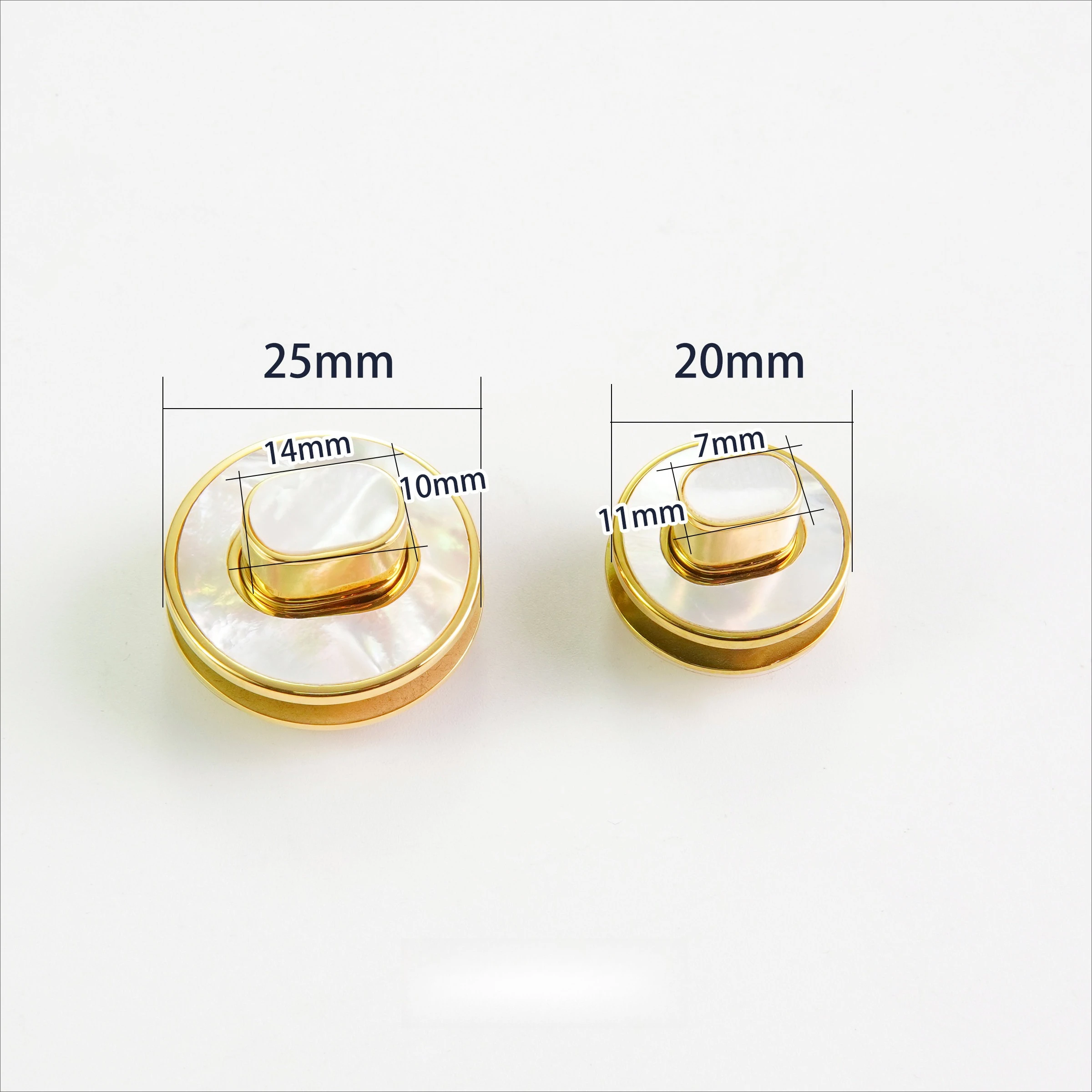 DIY Handmade Leather Goods, Luggage Hardware Accessories Buckle Lock, Stainless Steel Round Screw Lock, Shell Small Turn Lock