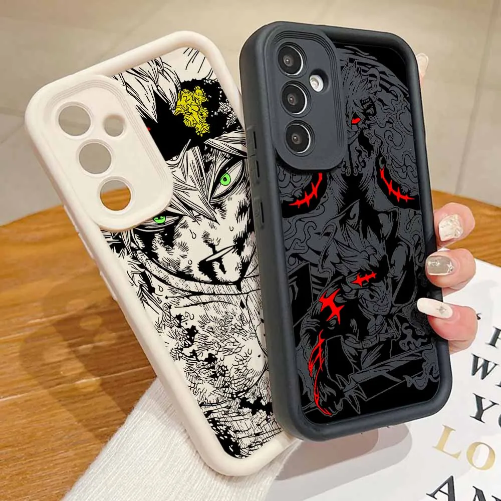 Black Clover Asta Anime For Xiaomi Redmi Note 14 13 12 11 10 Lite Pro Plus Max Cover Funda Silicone Soft Eye Ladder Phone Case