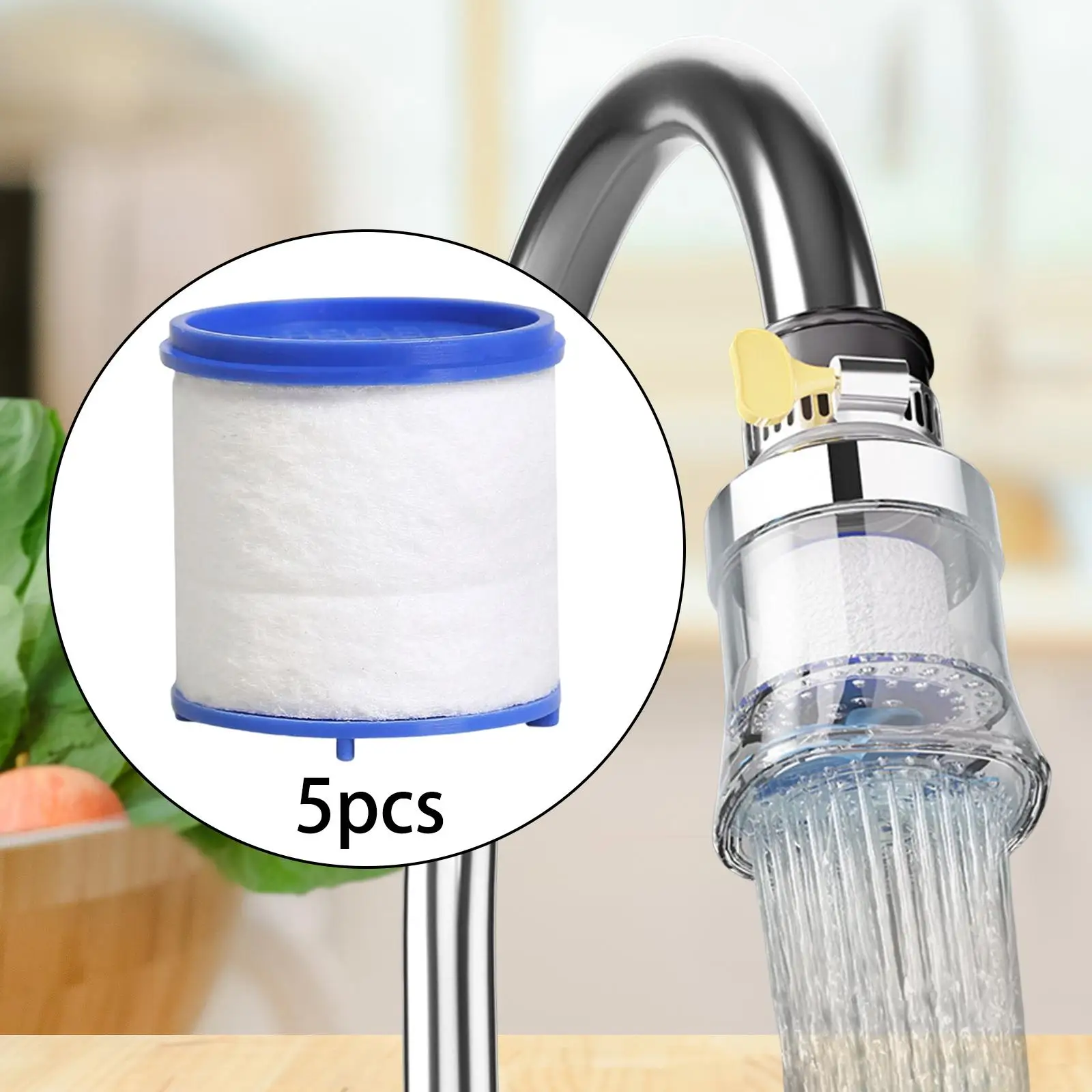 Modernes Wasserhahn-Set, eingebauter Filter, elegantes Design für Küche oder Badezimmer