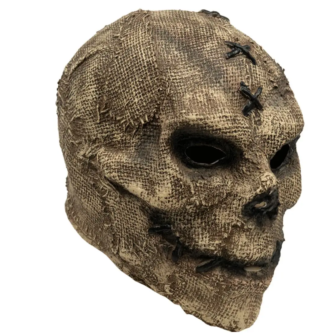 الرعب الجمجمة قناع الخيش شبح الشر الهيكل العظمي قناع هالوين تأثيري حلي الجدة القبعات قناع حفلة تنكرية الدعائم