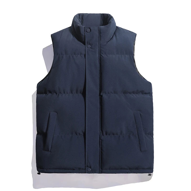 Men\' Sleeveless Vest Running Sports Jackets Winter Male Cotton-Padded Sports Vests Run Coats Men Fitness Warm Waistcoats 5XL