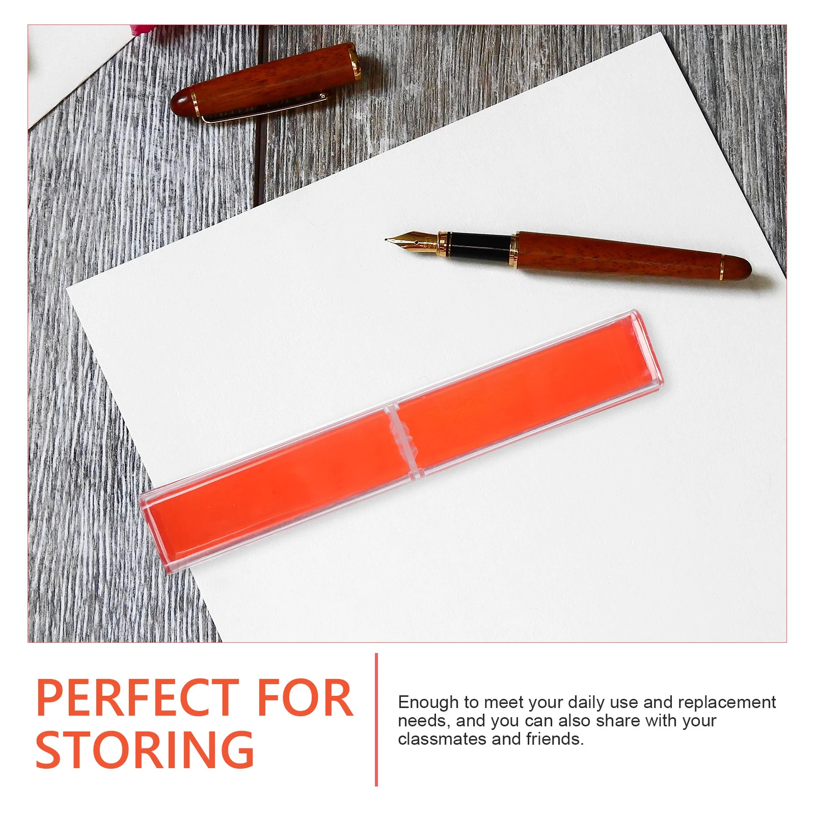 

12Pcs Plastic Pen Cases Small Transparent Pencil Boxes Gift Storage Display Single Fountain Pen Holder Empty Pencil Case