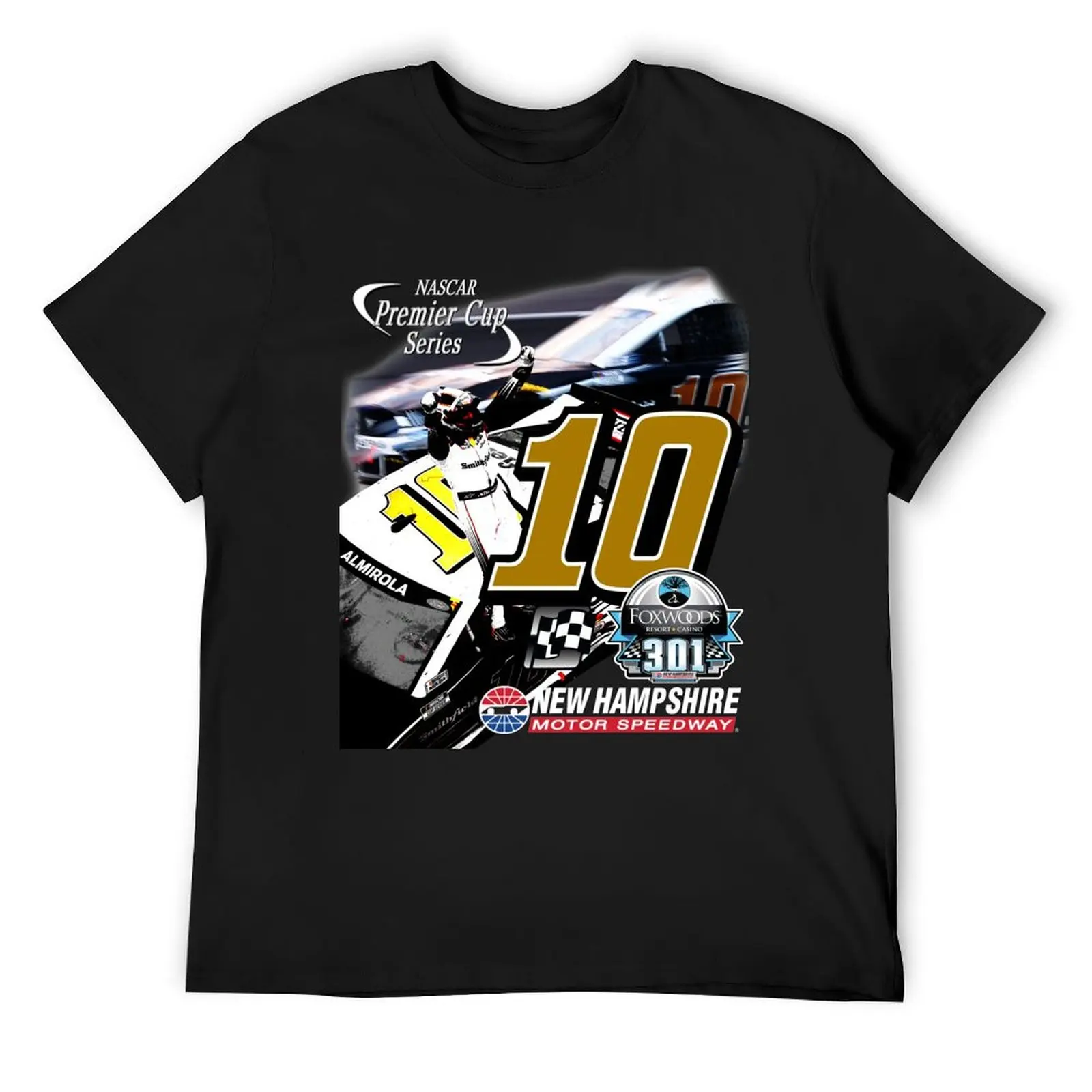 Aric Almirola Loudon 2021 Race win T-Shirt oversized graphic tee shirt mens white t shirts