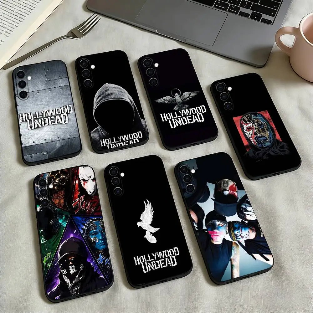 Band H-Hollywood U-Undead Phone Case Black Silicone Soft For Samsung Galaxy A73,A72,A71,A70,A53,A52,A51