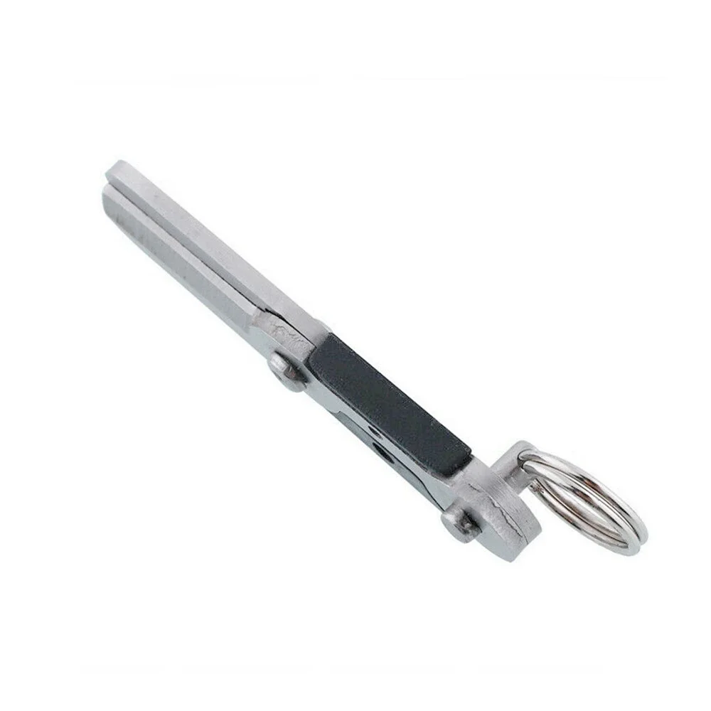 Imagem -06 - Krachtige Mini Gadget Chaveiro Sobrevivência Primavera Edc Tesoura Engrenagem Anel de Bolso Dobra Tesoura Cortador