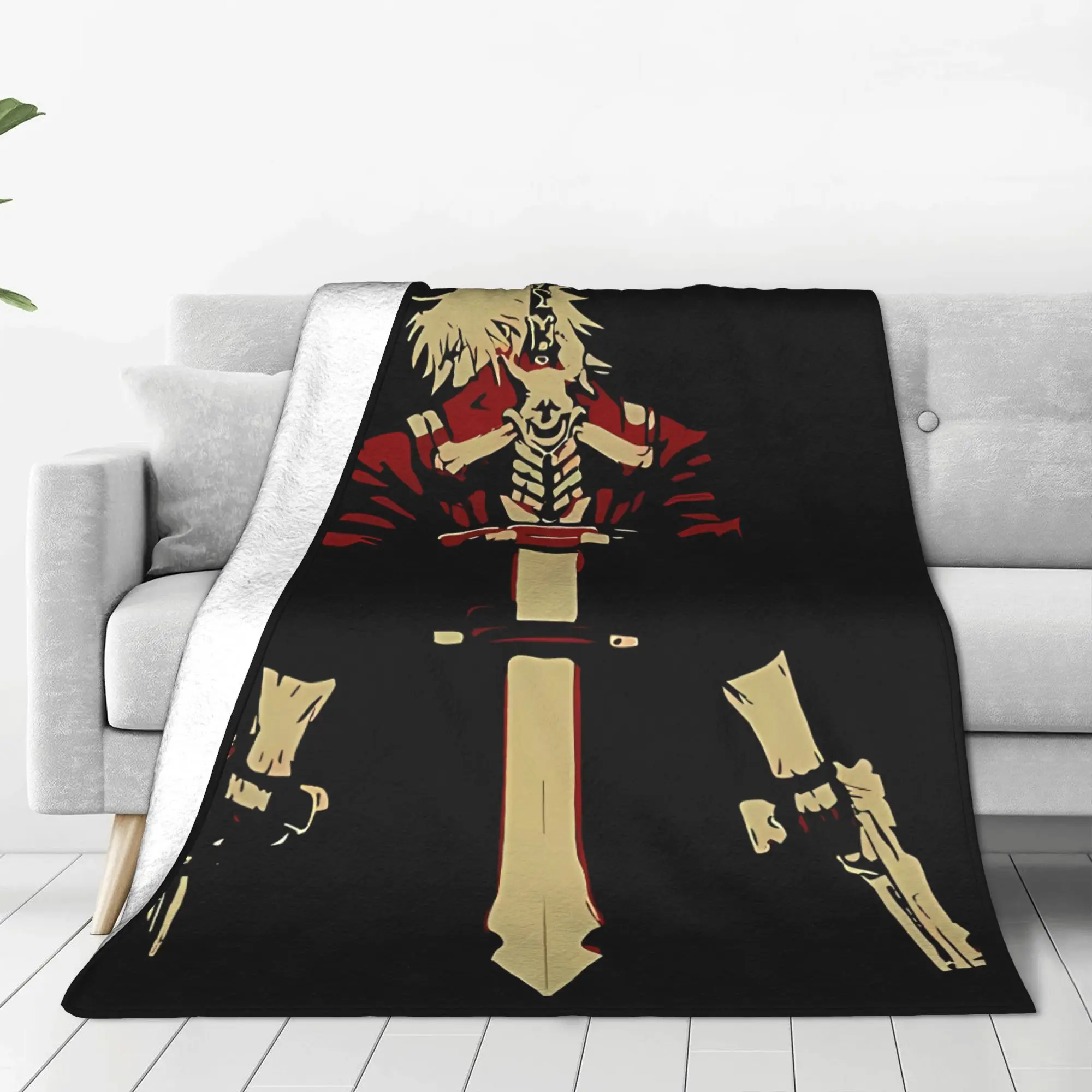 1PC Home Cute Room Decor Dante Fan Blanket Throw Blanket D-Devil May Cry Novelty Warm Blanket All Season