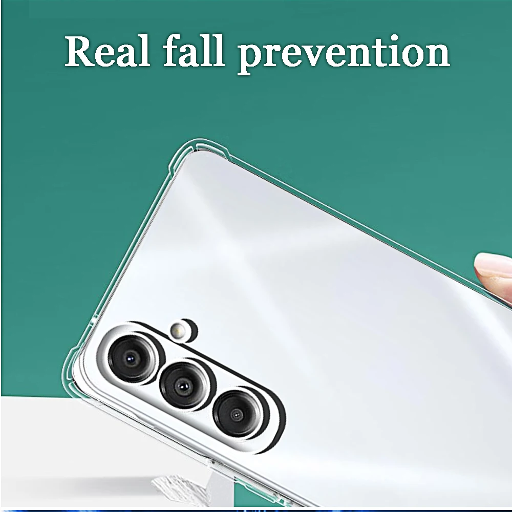 Shockproof Phone Case for Samsung Galaxy A16 5G A15 5G 4G A25 A35 A55 Transparent Clera Back Covers A 16 15 25 35 55 phonecases
